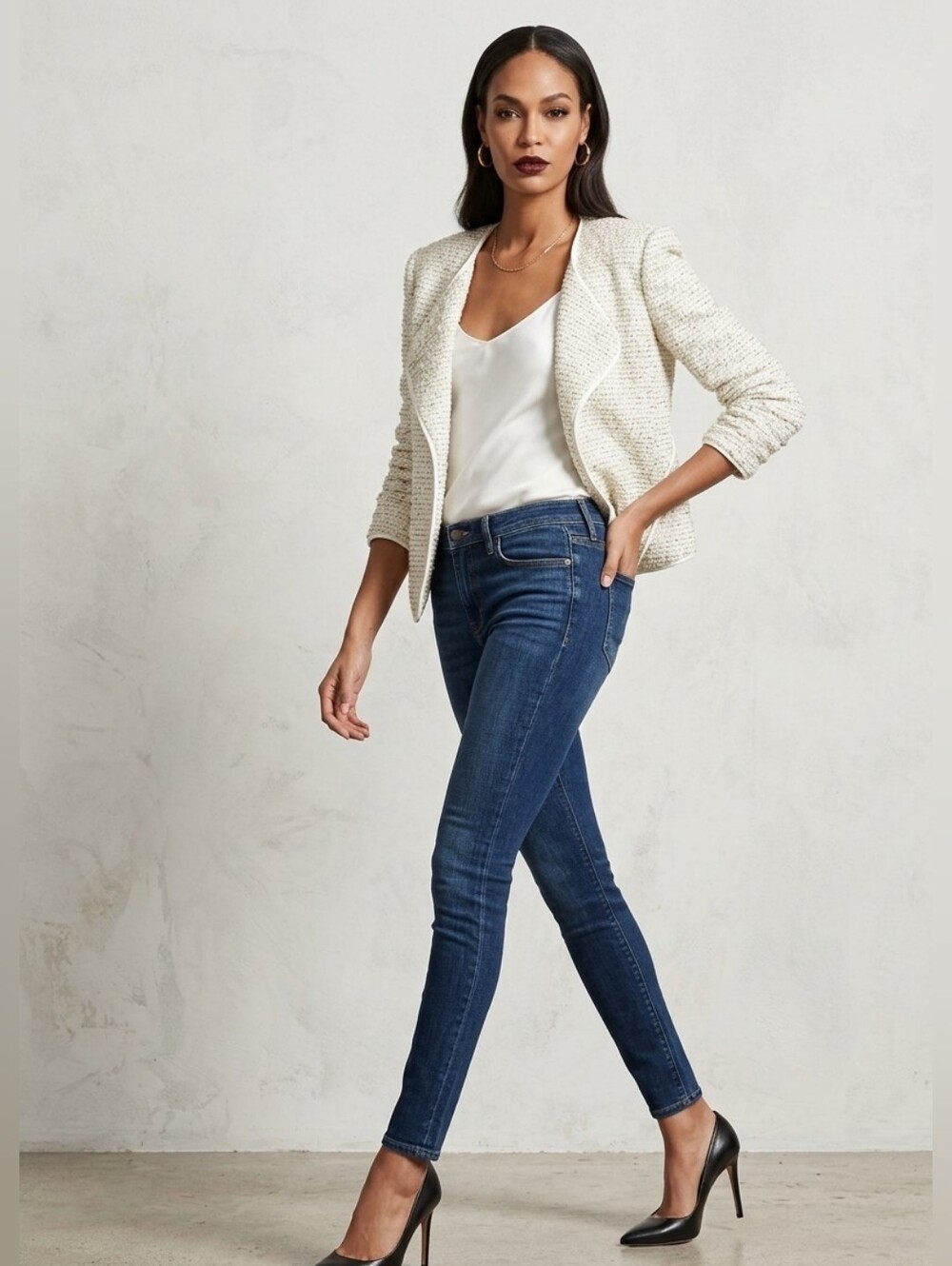 Derek Lam | Boucle Tweed Blazer Jacket